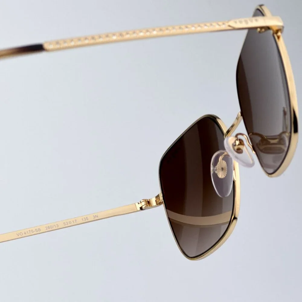 Vogue Women BRAND NEW Sunglasses Gold Brown Gradient Square VO4175SB 280/1353
